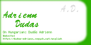 adrienn dudas business card
